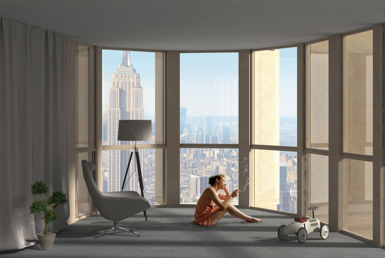 Gianluca Gnisci project aboveall planb wood flatiron new york interior Hopper